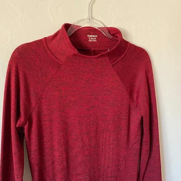 Toad & Co Intermezzo Long Sleeve Dress Red Marl Size XS - Picture 4 of 8